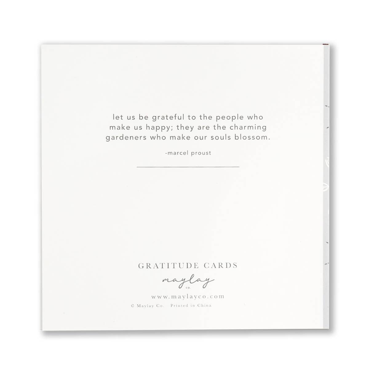 “I Am Grateful” Peaches Floral | Gratitude Greeting Card