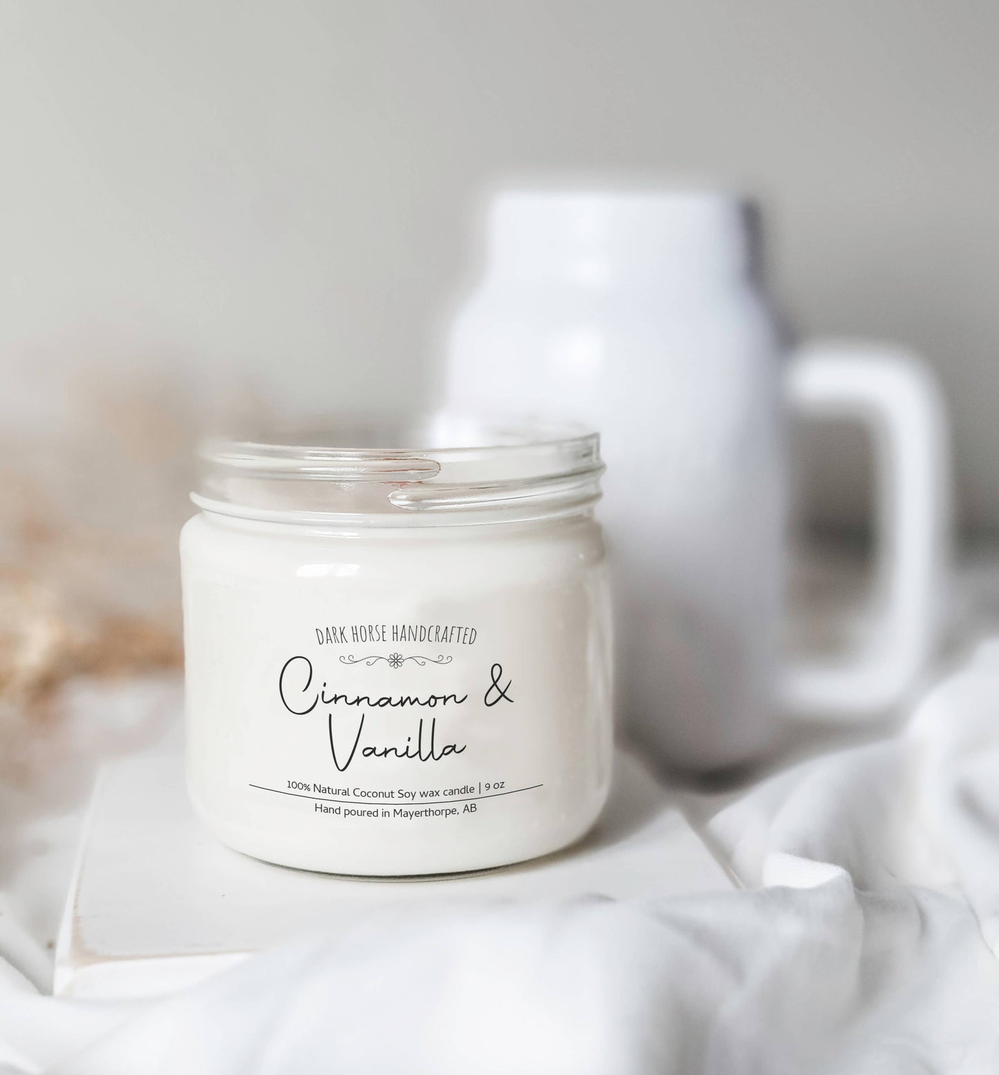Cinnamon & Vanilla - 100% Natural Coconut Soy Wax Candle 3.5oz