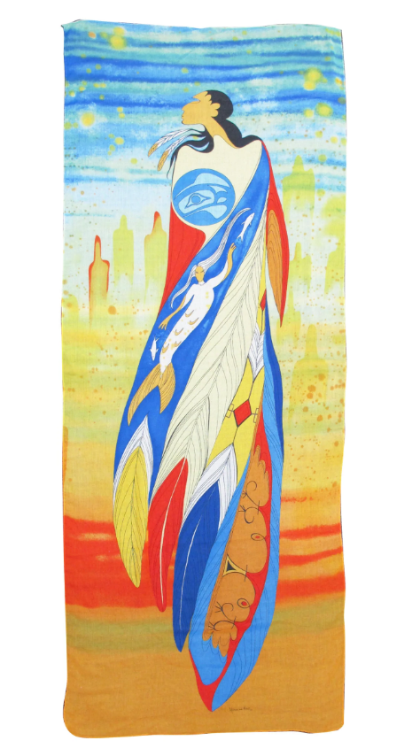 Scarf | Indigenous Not Forgotten Design | Canadian Native Artist | First Nations Art | Indigenous Owned