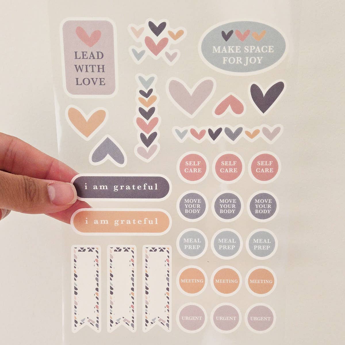 Heartwood | Inspirational Affirmations | Washi Planner Sticker Sheet