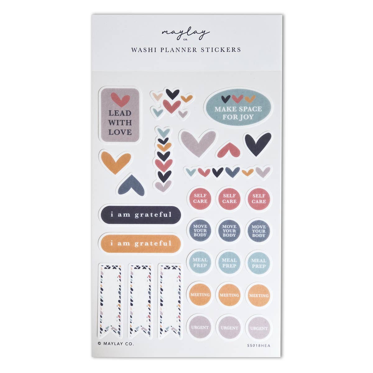 Heartwood | Inspirational Affirmations | Washi Planner Sticker Sheet