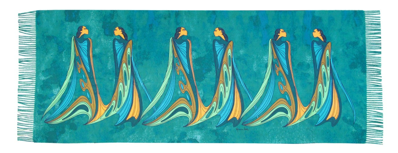 Shawl | Indigenous Owned Friends Design | Canadian Native Artist | First Nations Art | Gift for Friend